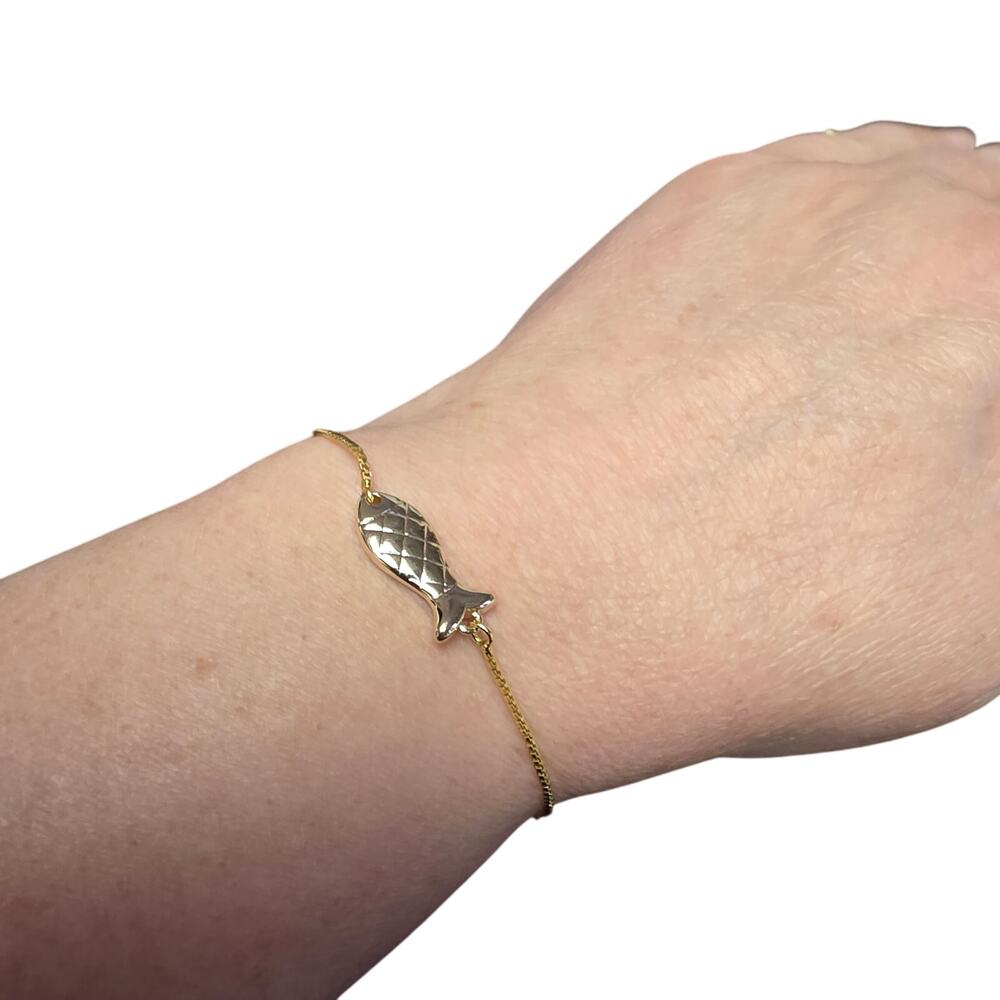 Repurposed RARE Chanel Fish Adjustable Bracelet